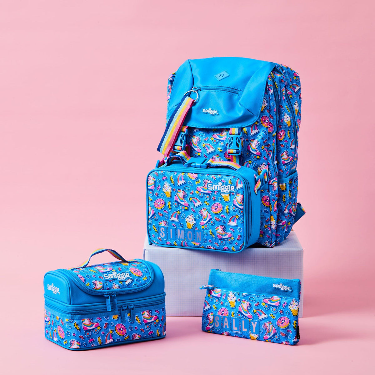 Smiggle - Bolsa de almuerzo Bright Side con mochila acoplable