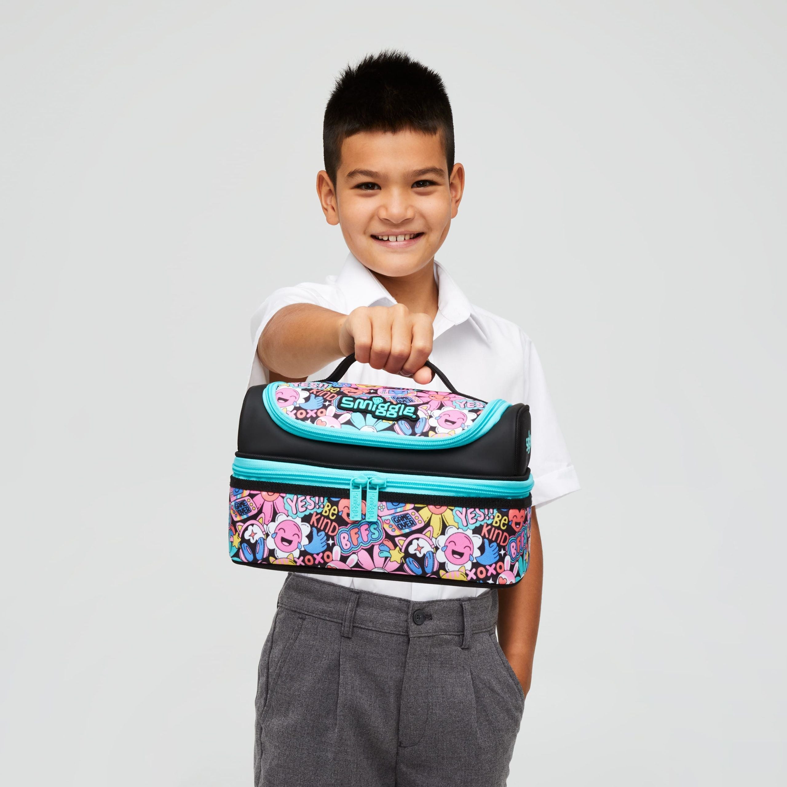 Smiggle - Bolsa de almuerzo doble Bright Side