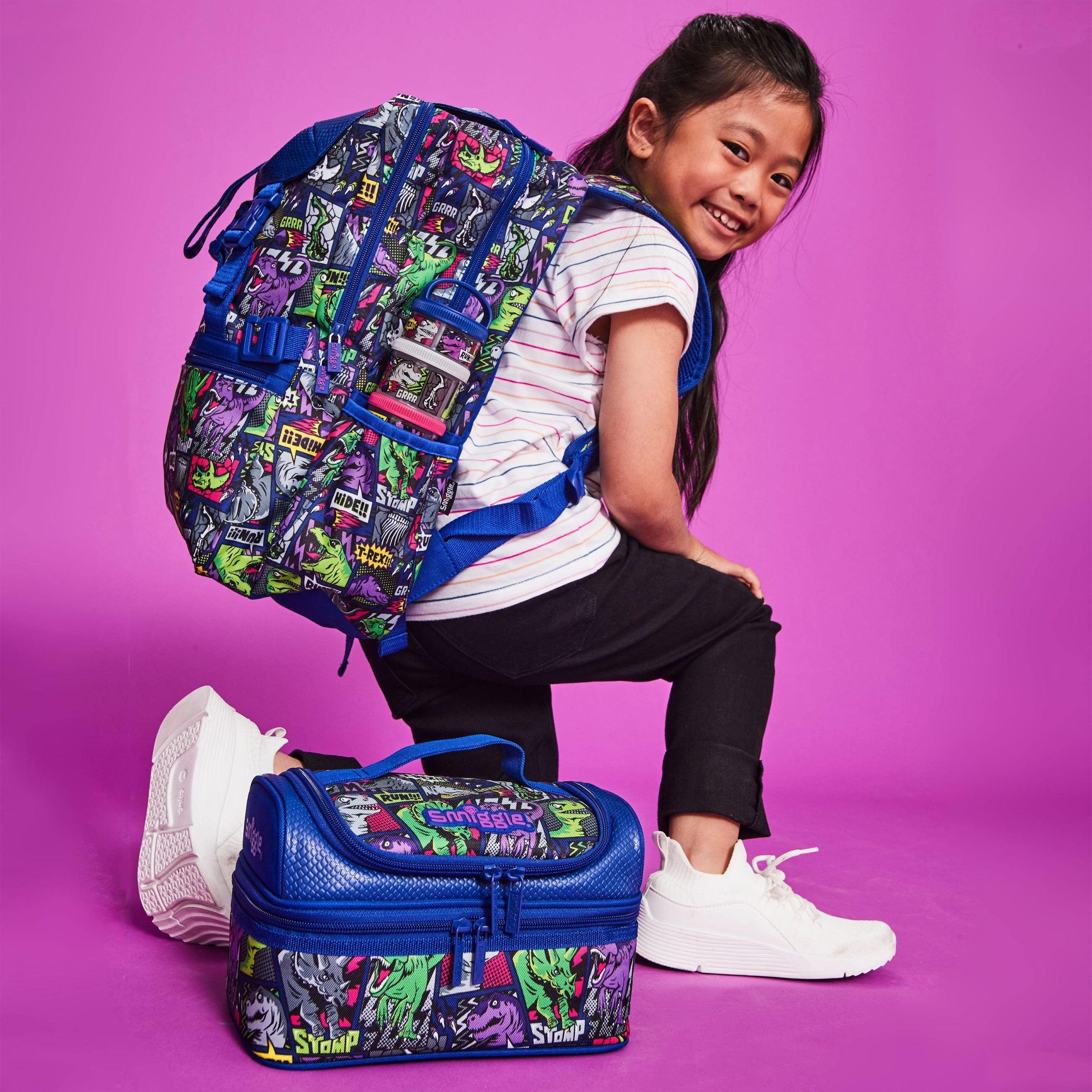 Smiggle - Bolsa de almuerzo doble Bright Side