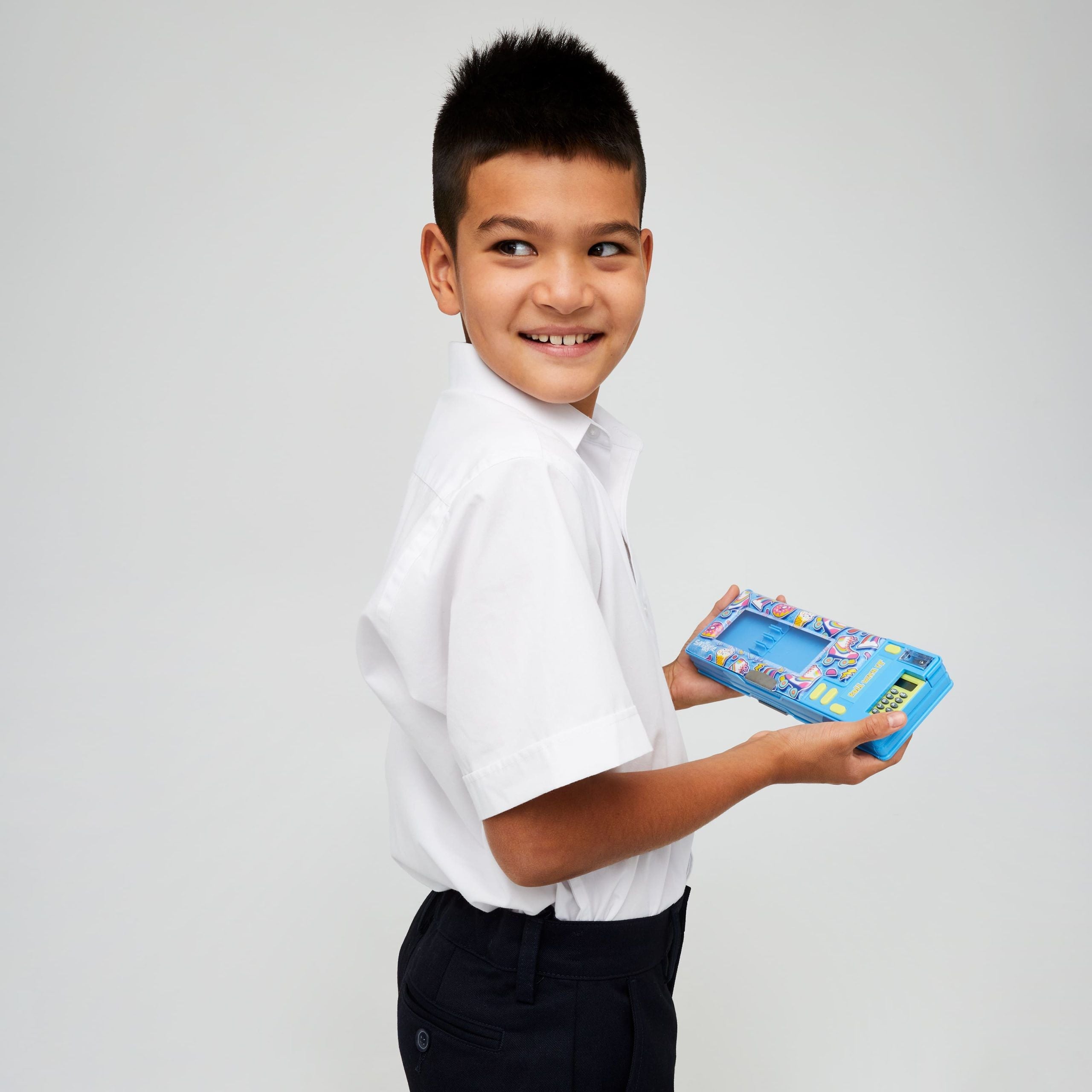 Smiggle - Estuche Automático con Calculadora Bright Side