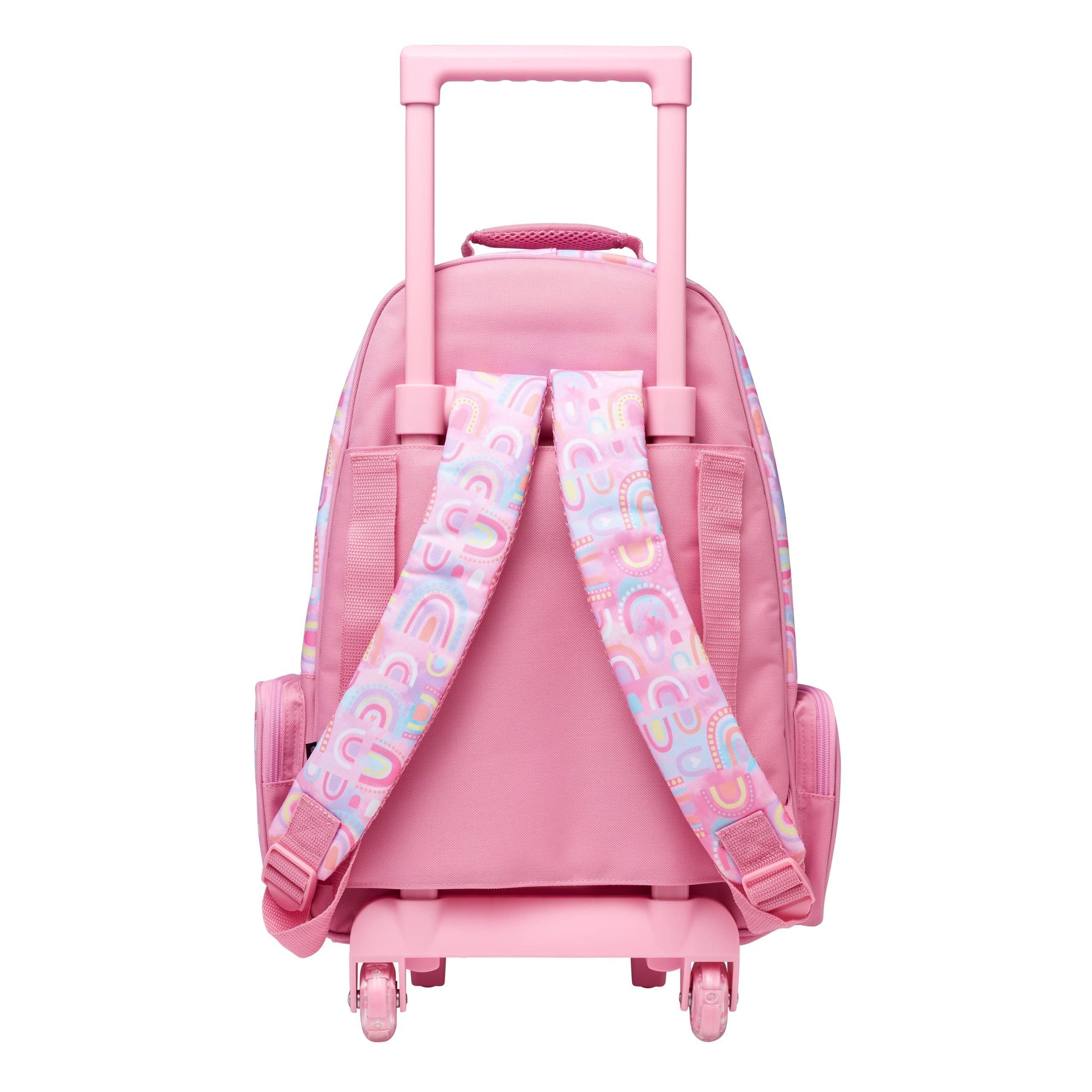 Smiggle - Bright Side Maleta Escolar y de Viaje con Ruedas Iluminadas