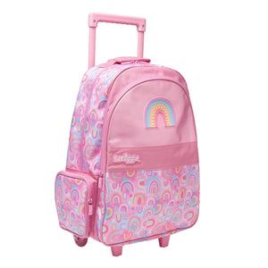 Smiggle - Bright Side Maleta Escolar y de Viaje con Ruedas Iluminadas