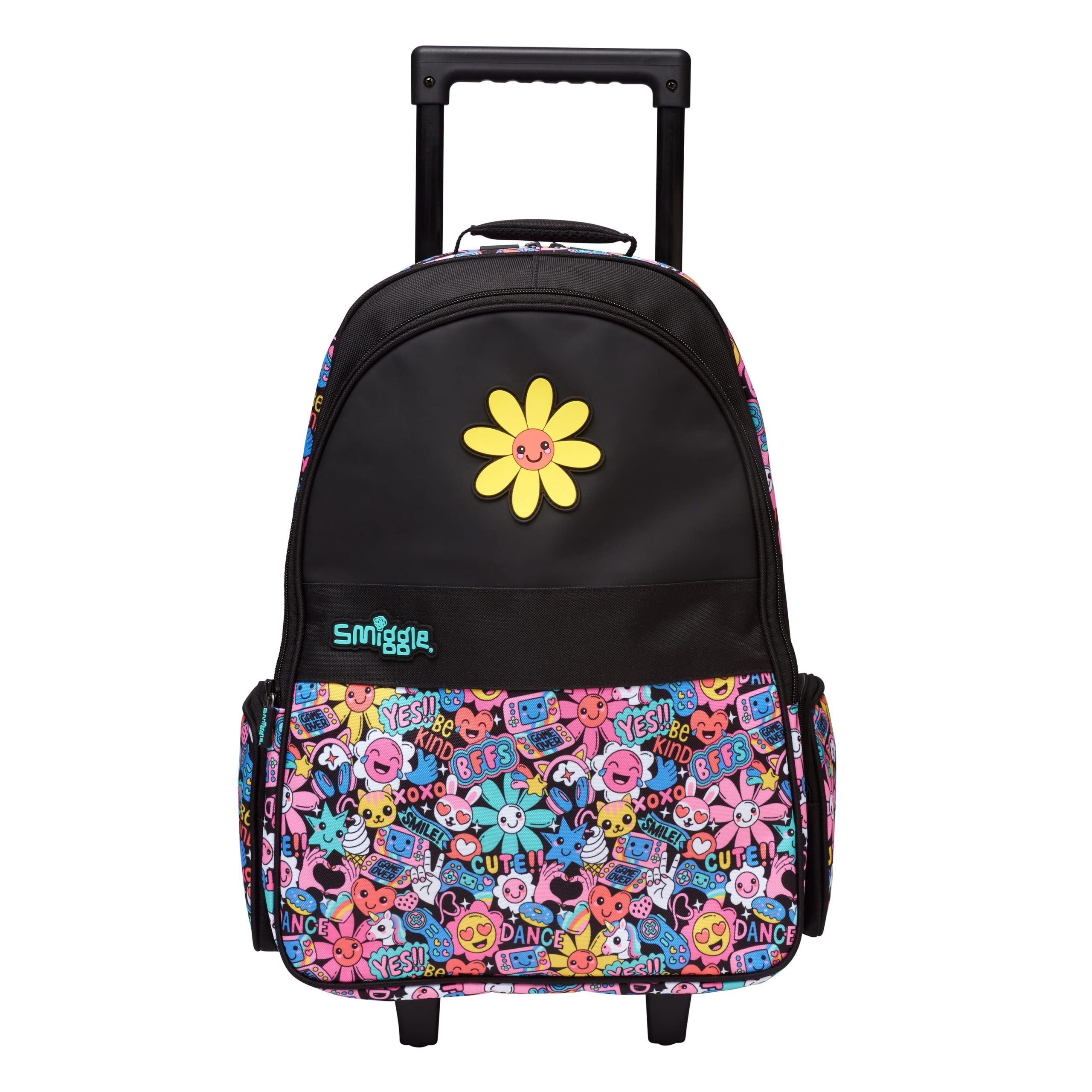 Smiggle - Bright Side Maleta Escolar y de Viaje con Ruedas Iluminadas