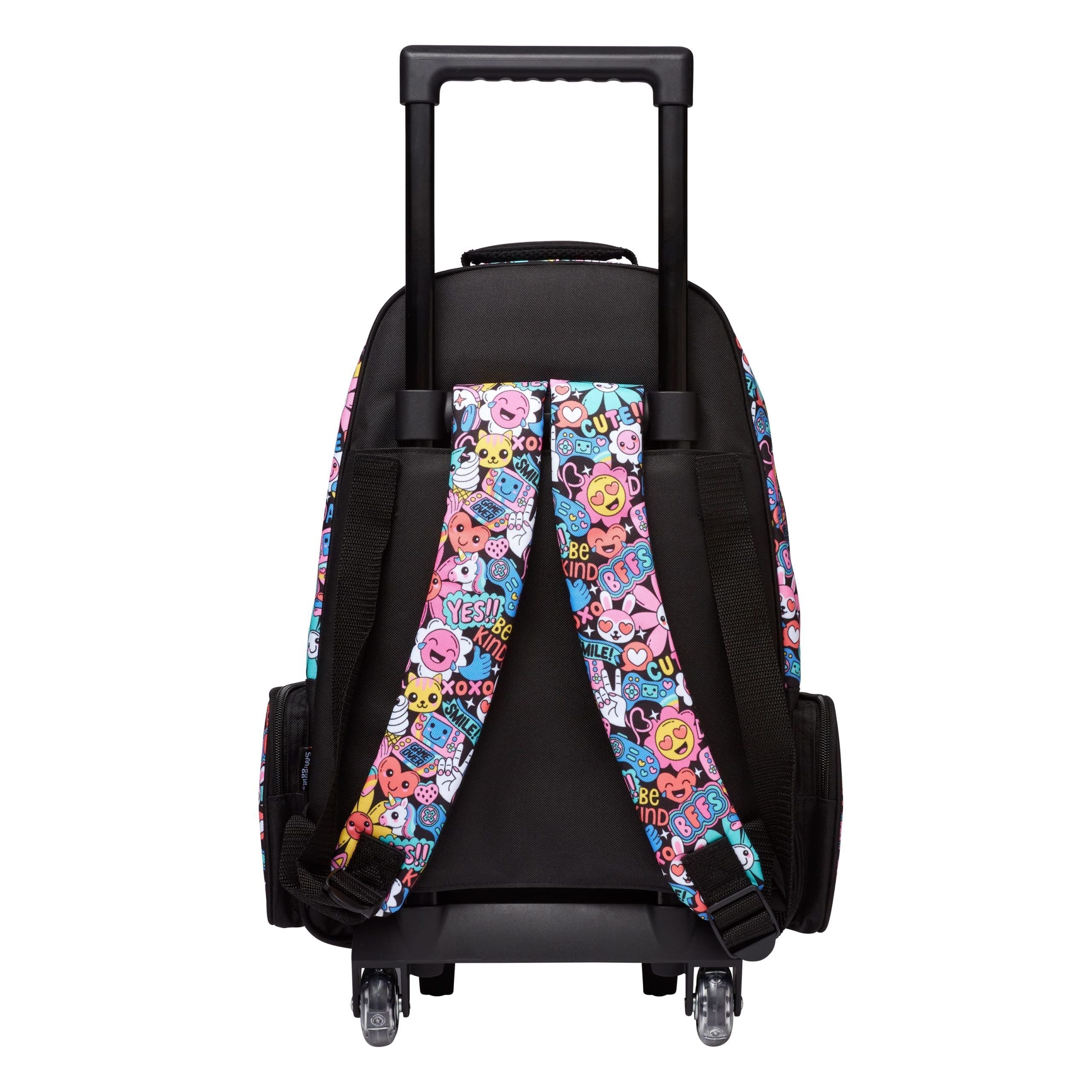 Smiggle - Bright Side Maleta Escolar y de Viaje con Ruedas Iluminadas