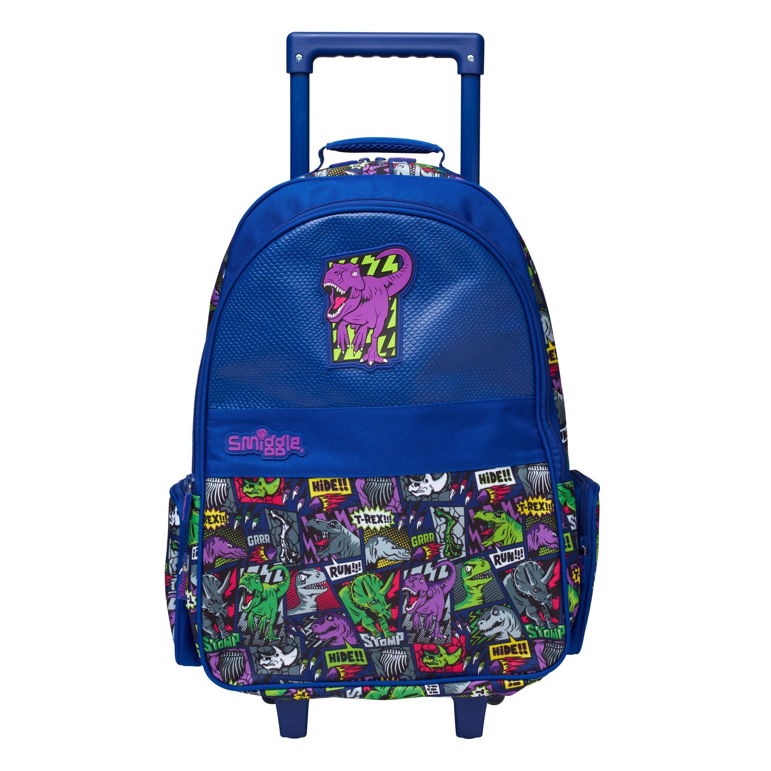 Smiggle - Bright Side Maleta Escolar y de Viaje con Ruedas Iluminadas