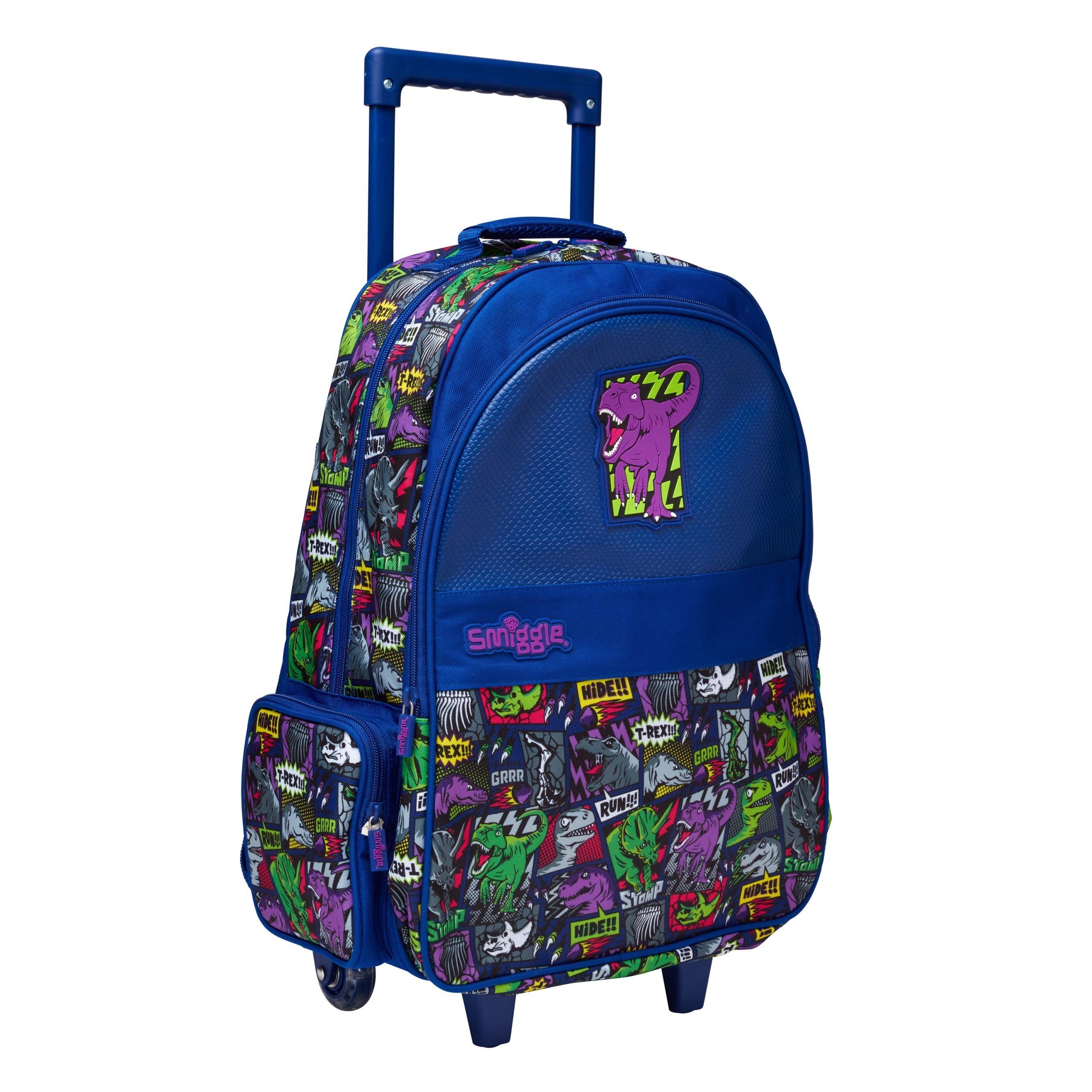 Smiggle - Bright Side Maleta Escolar y de Viaje con Ruedas Iluminadas