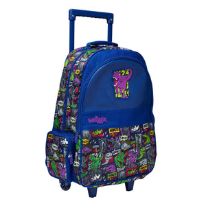 Smiggle - Bright Side Maleta Escolar y de Viaje con Ruedas Iluminadas