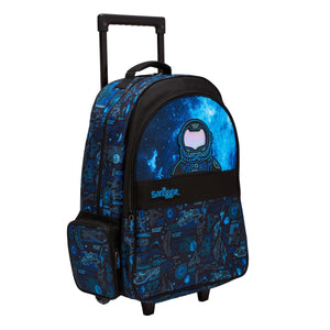 Smiggle - Bright Side Maleta Escolar y de Viaje con Ruedas Iluminadas