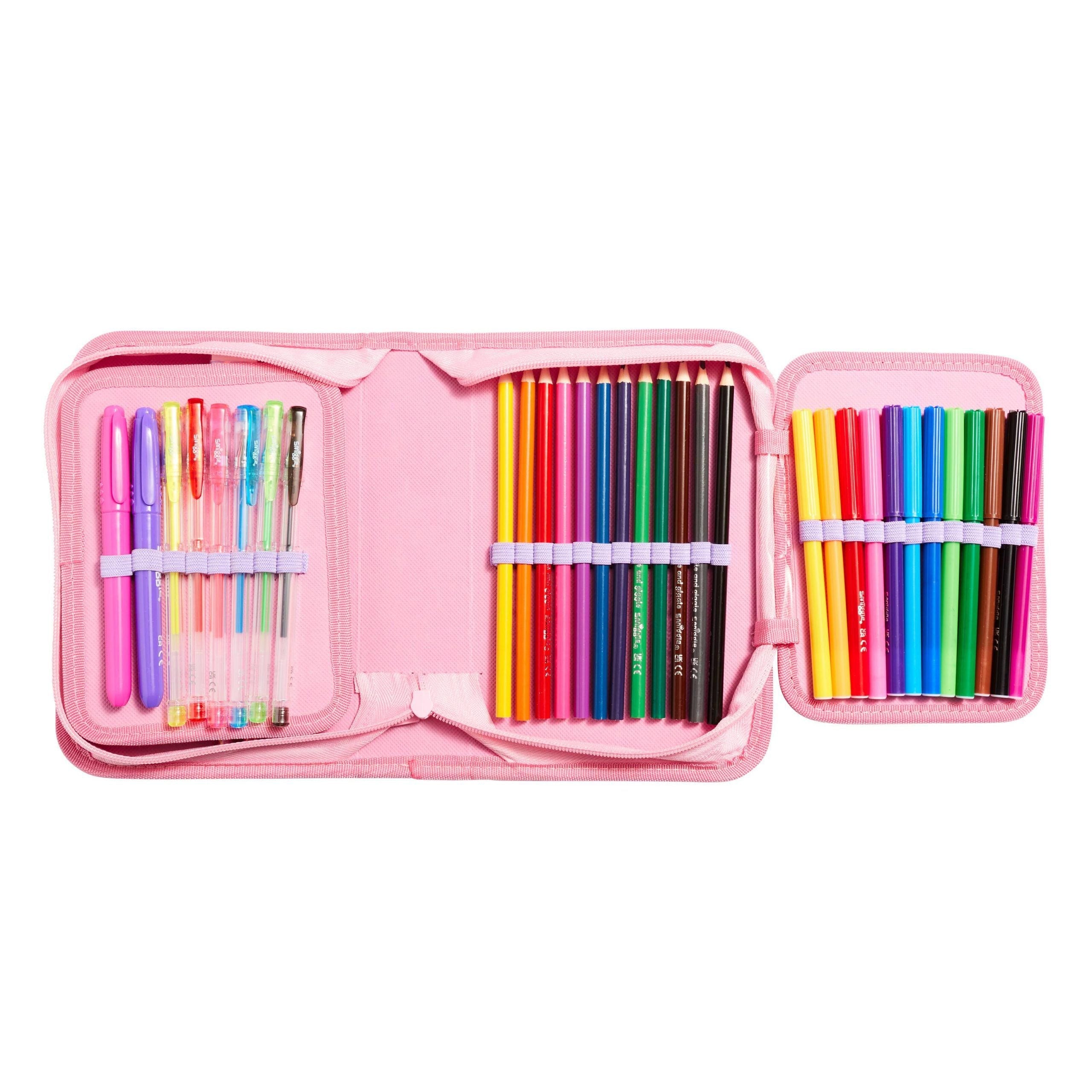Smiggle - Estuche y bolígrafos Bright Side Set de papelería
