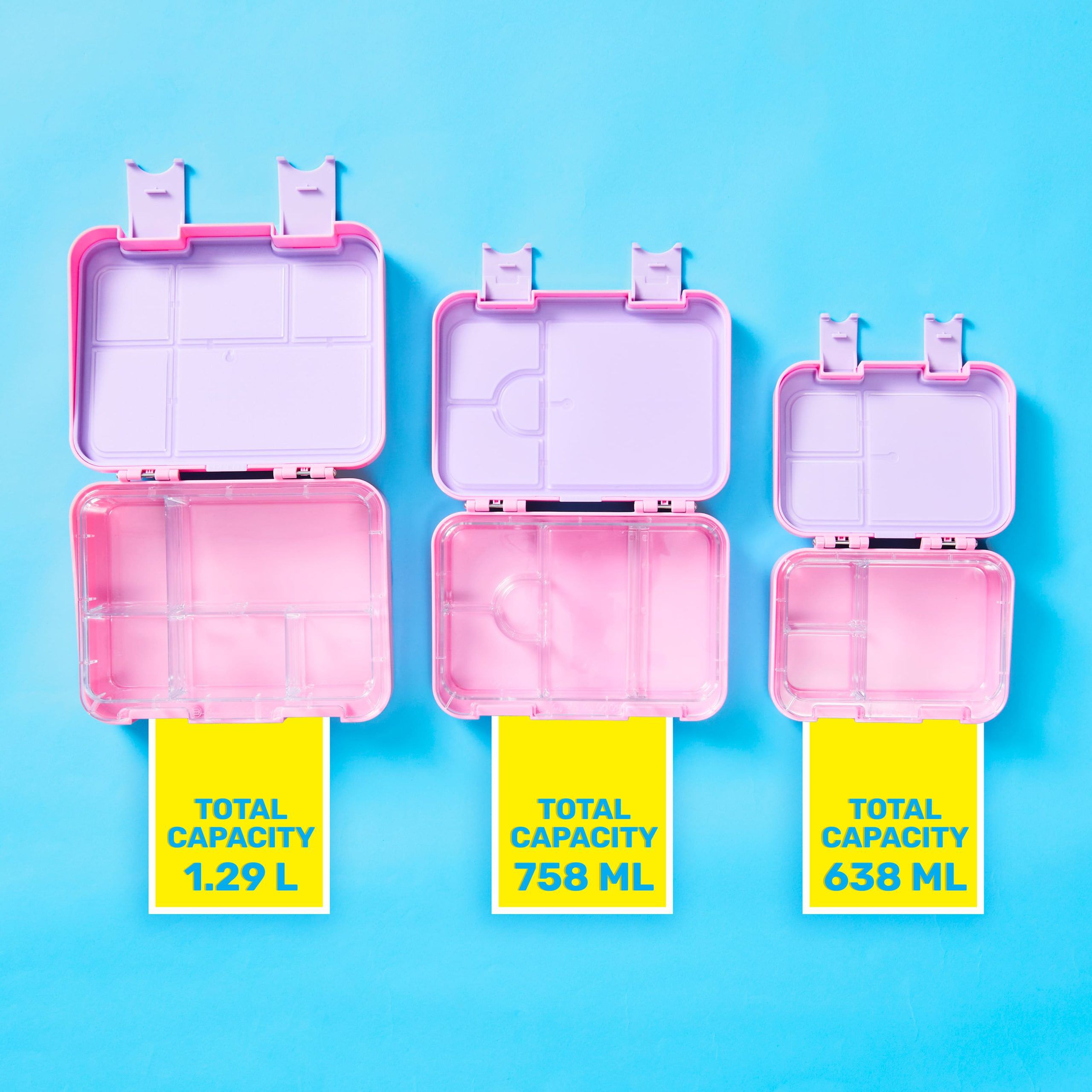 Smiggle - Fiambrera Bento mediana Bright Side