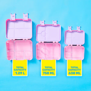 Smiggle - Fiambrera Bento mediana Bright Side