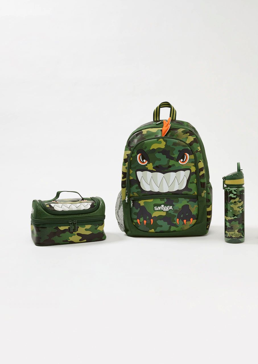 Smiggle- Juego de 3 piezas de mochila escolar Budz