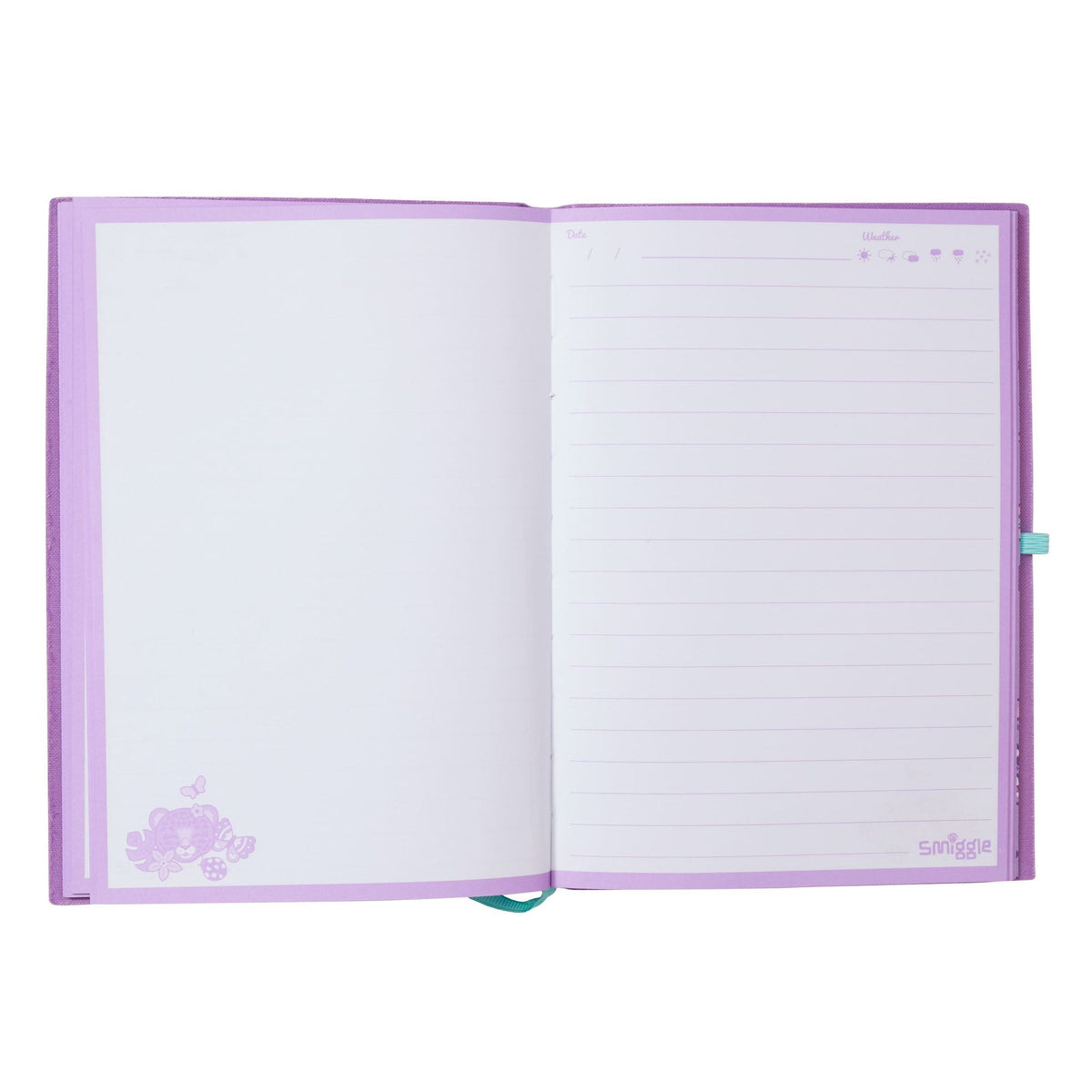 Smiggle - Cuaderno de tapa dura A5 Budz