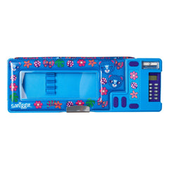Smiggle - Estuche Pop Out Automático con Calculadora Budz Azules