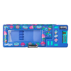 Smiggle - Budz Estuche de Lápices Automático con Calculadora y Donas Lindas
