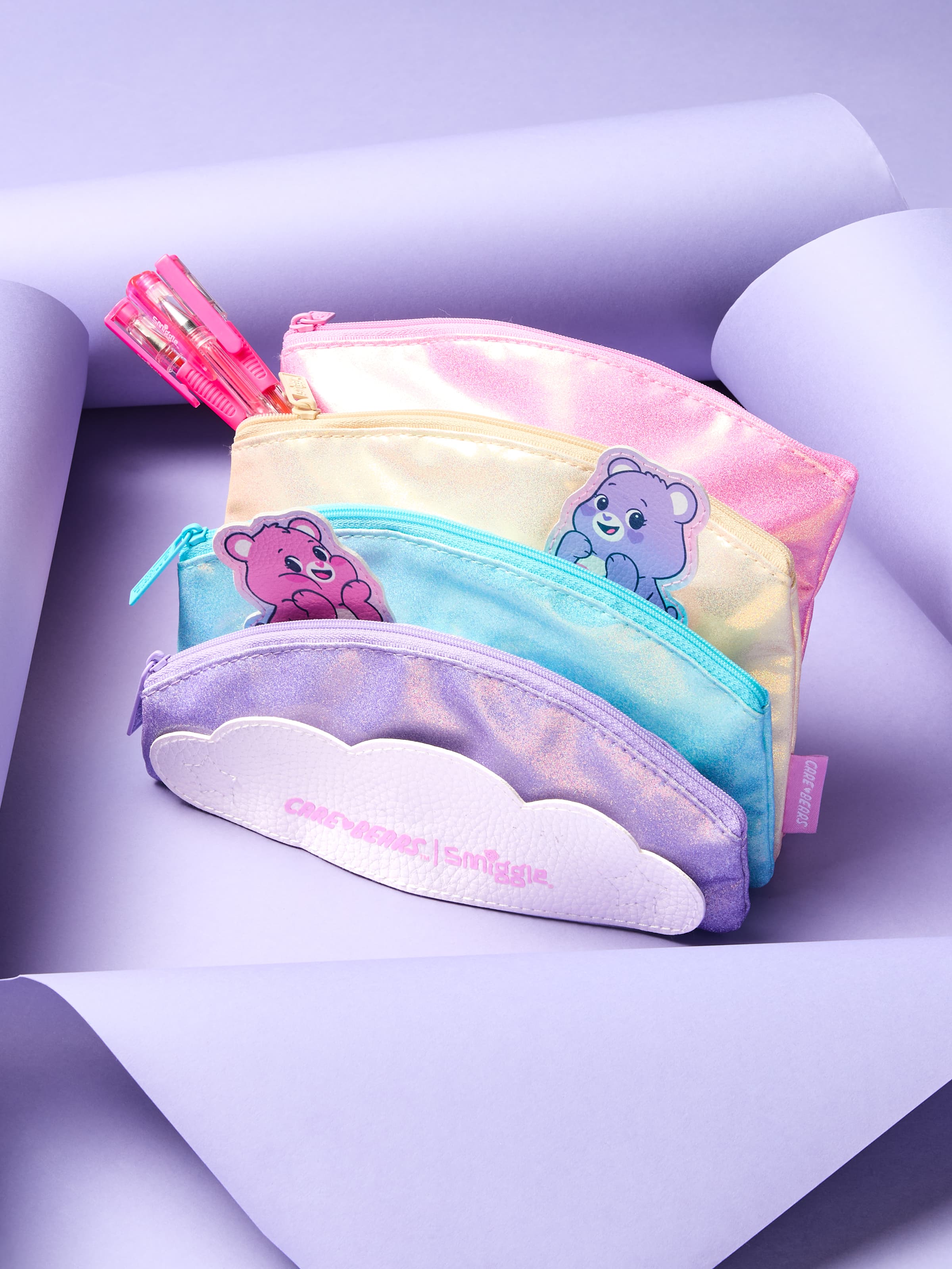 Smiggle - Estuche con varios bolsillos Care Bears