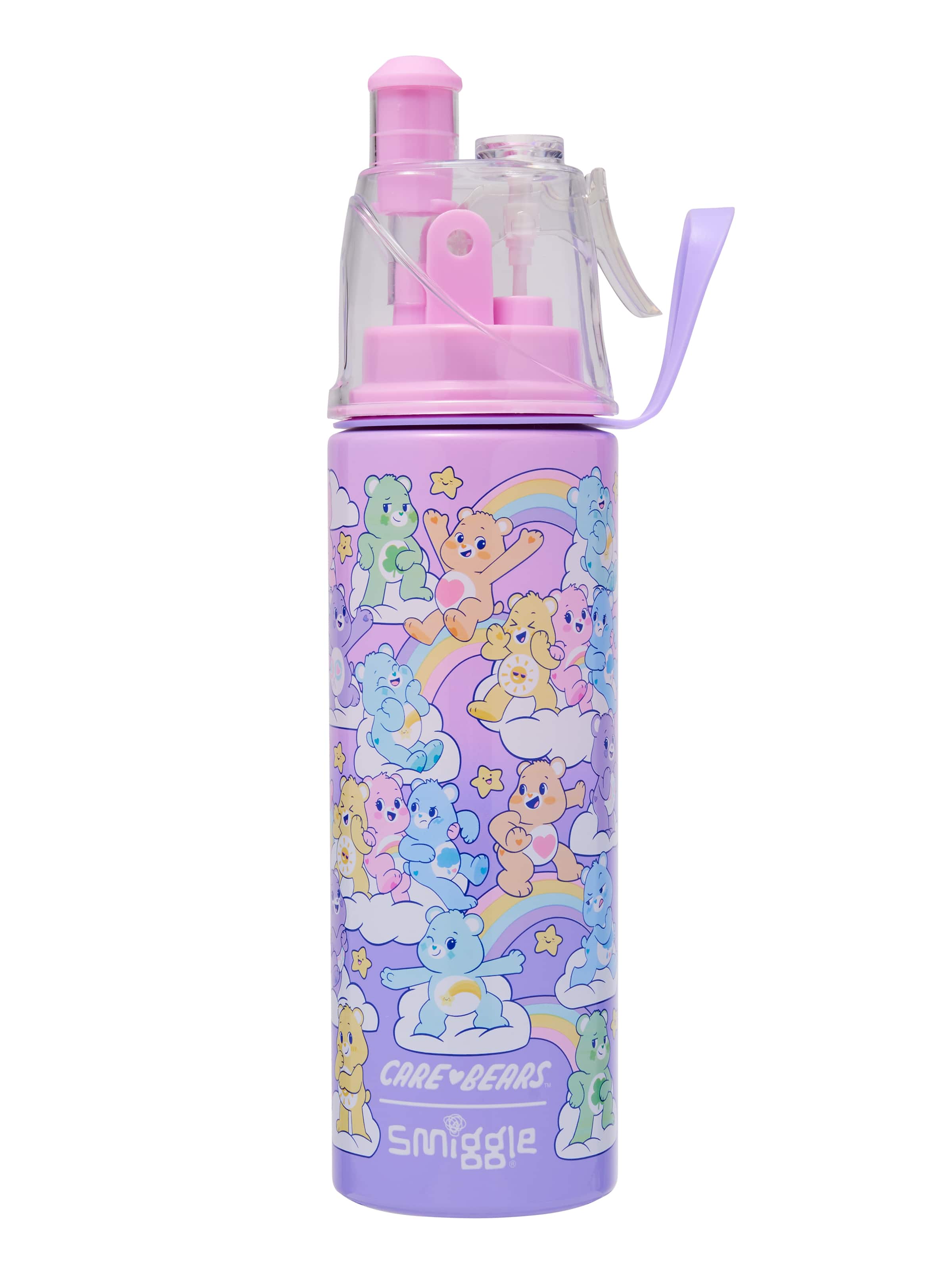 Smiggle - Care Bears Botella de Acero de 500 ml con Boquilla de Chorro