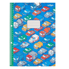 Smiggle - Cuaderno A4 rayado de 64 páginas con regla