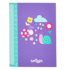 Smiggle - Cuaderno A6 de 64 páginas con regla y rayas