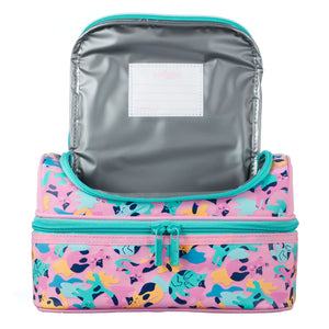 Smiggle - Bolsa para el almuerzo con diseño de gatitos azules de doble piso