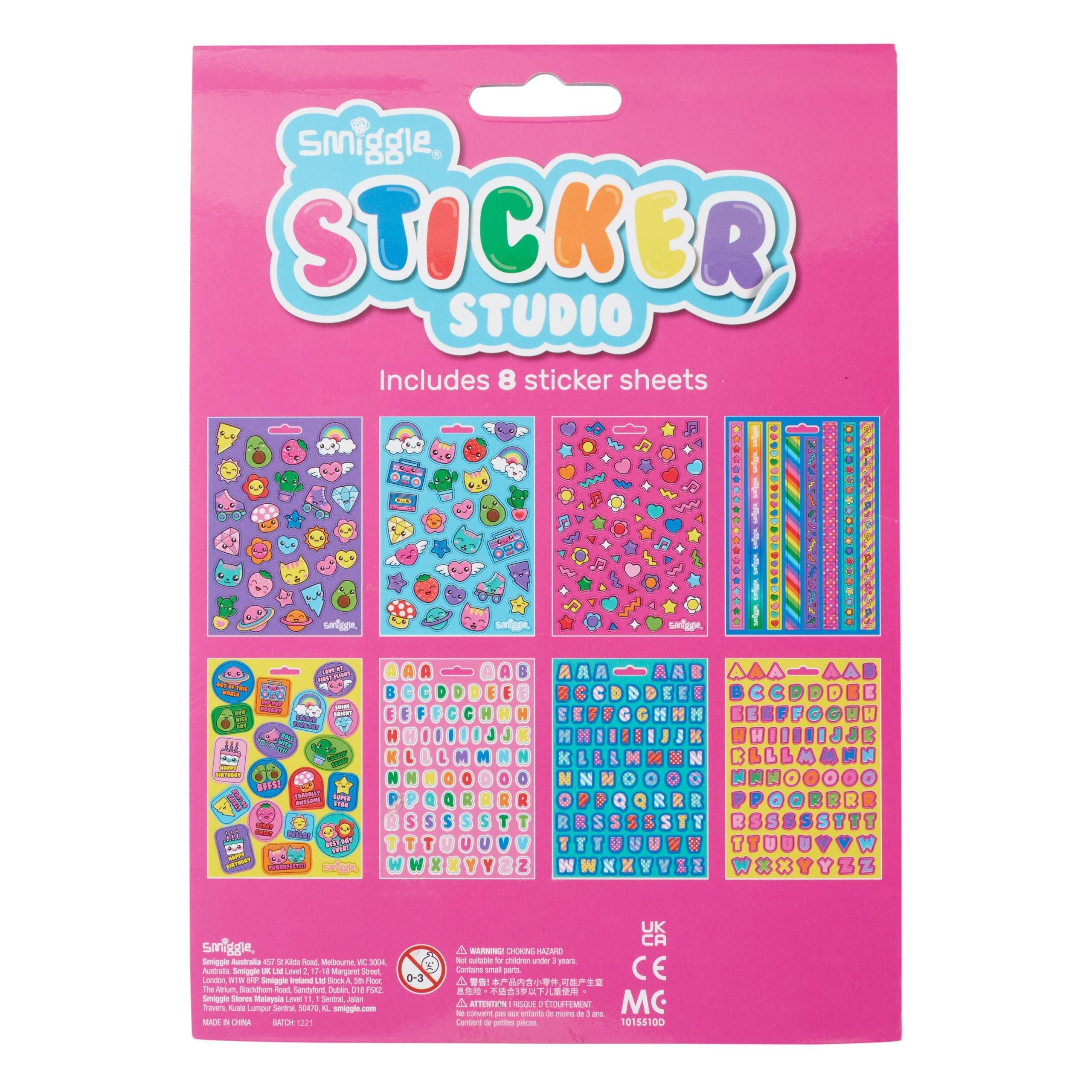 Smiggle - Libro de estudio de pegatinas