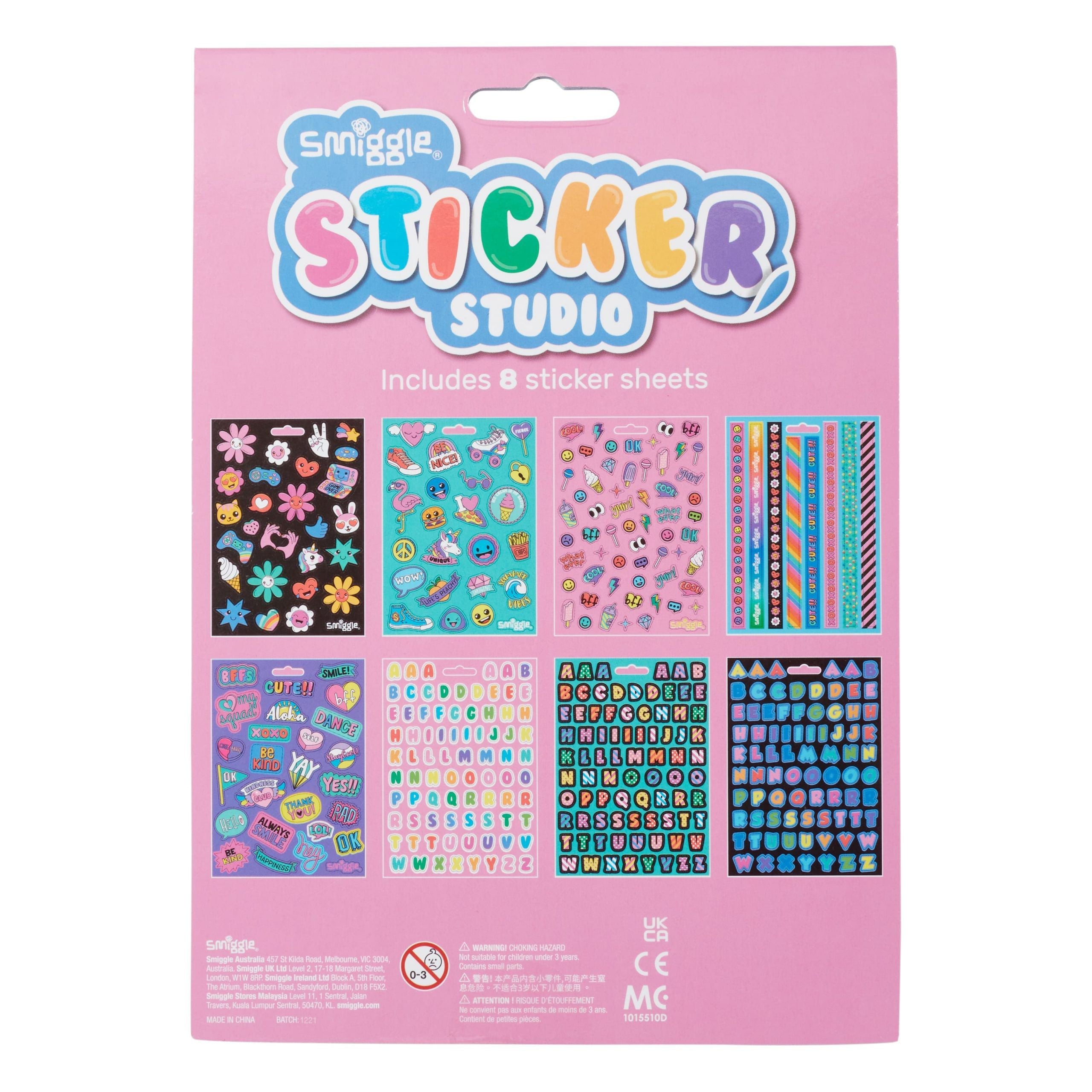 Smiggle - Libro de estudio de pegatinas