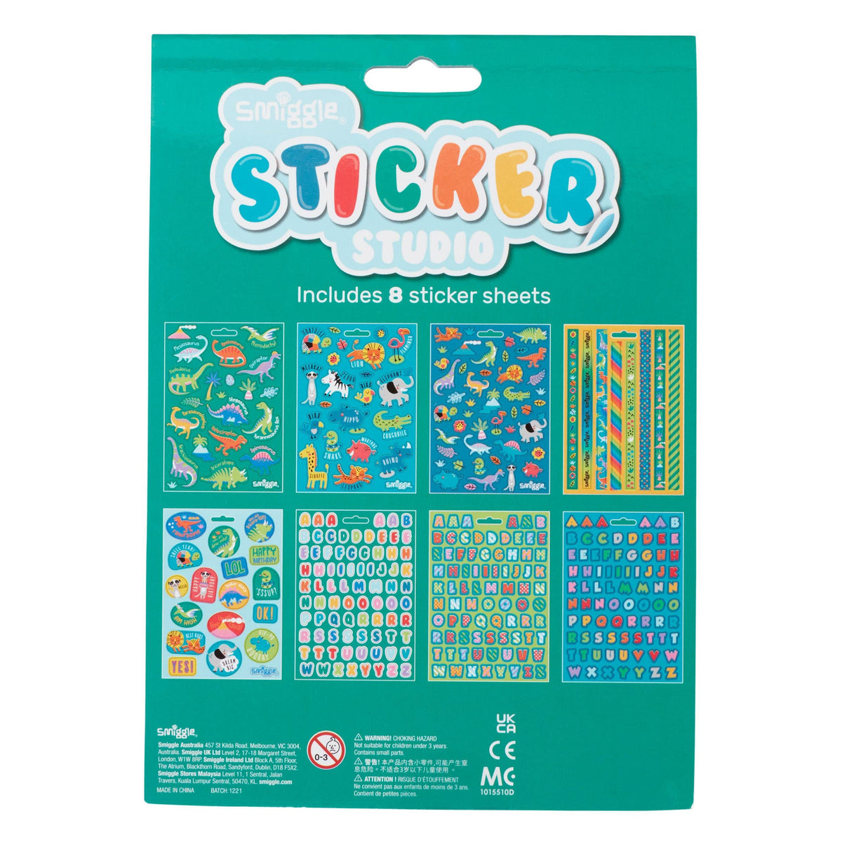Smiggle - Libro de estudio de pegatinas