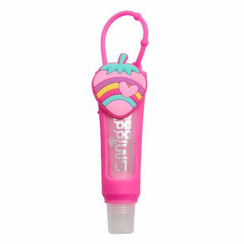 Smiggle - Bálsamo labial y llavero para niños con olor a fresa