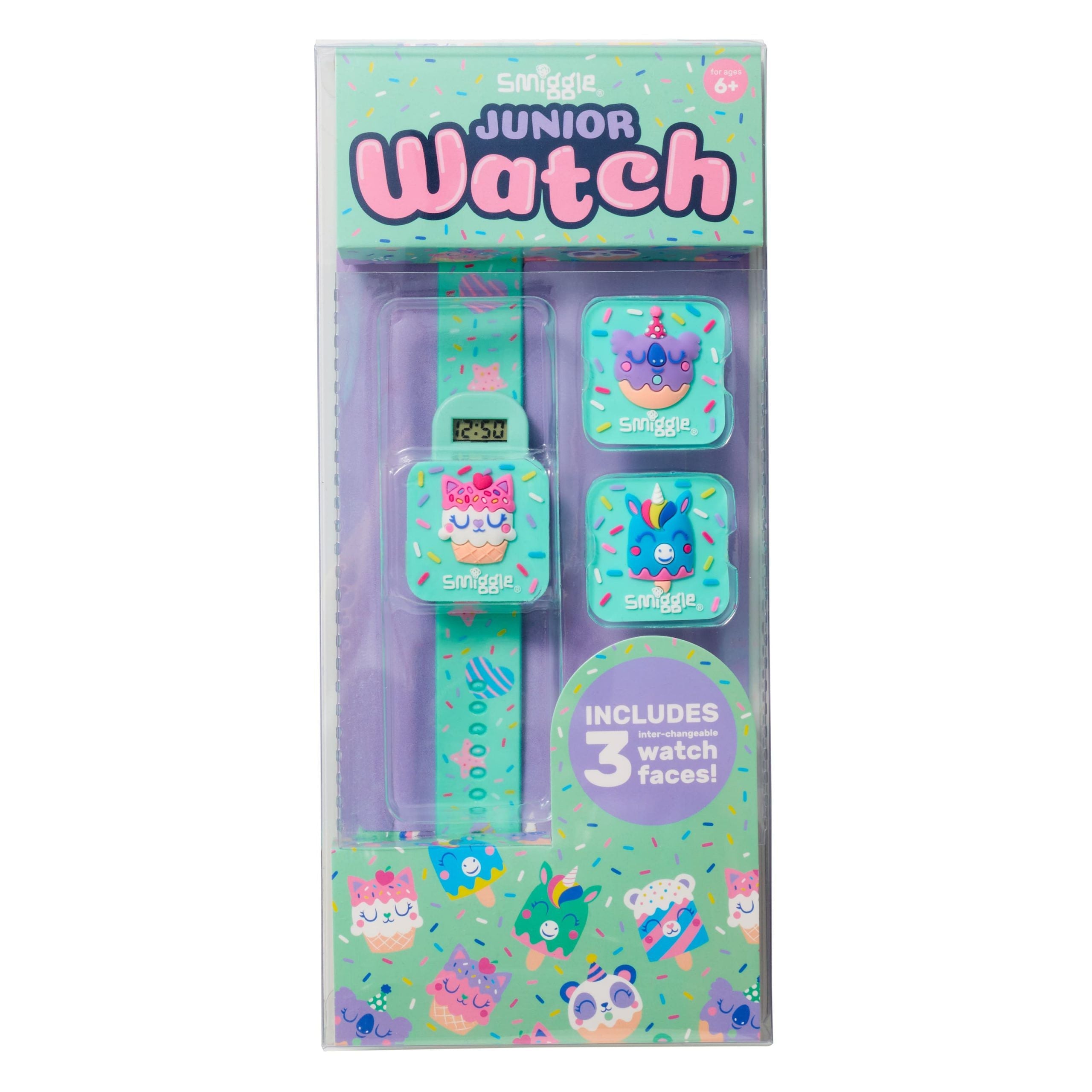 Smiggle - Cloud Nine Reloj de pulsera con tapa intercambiable para niños