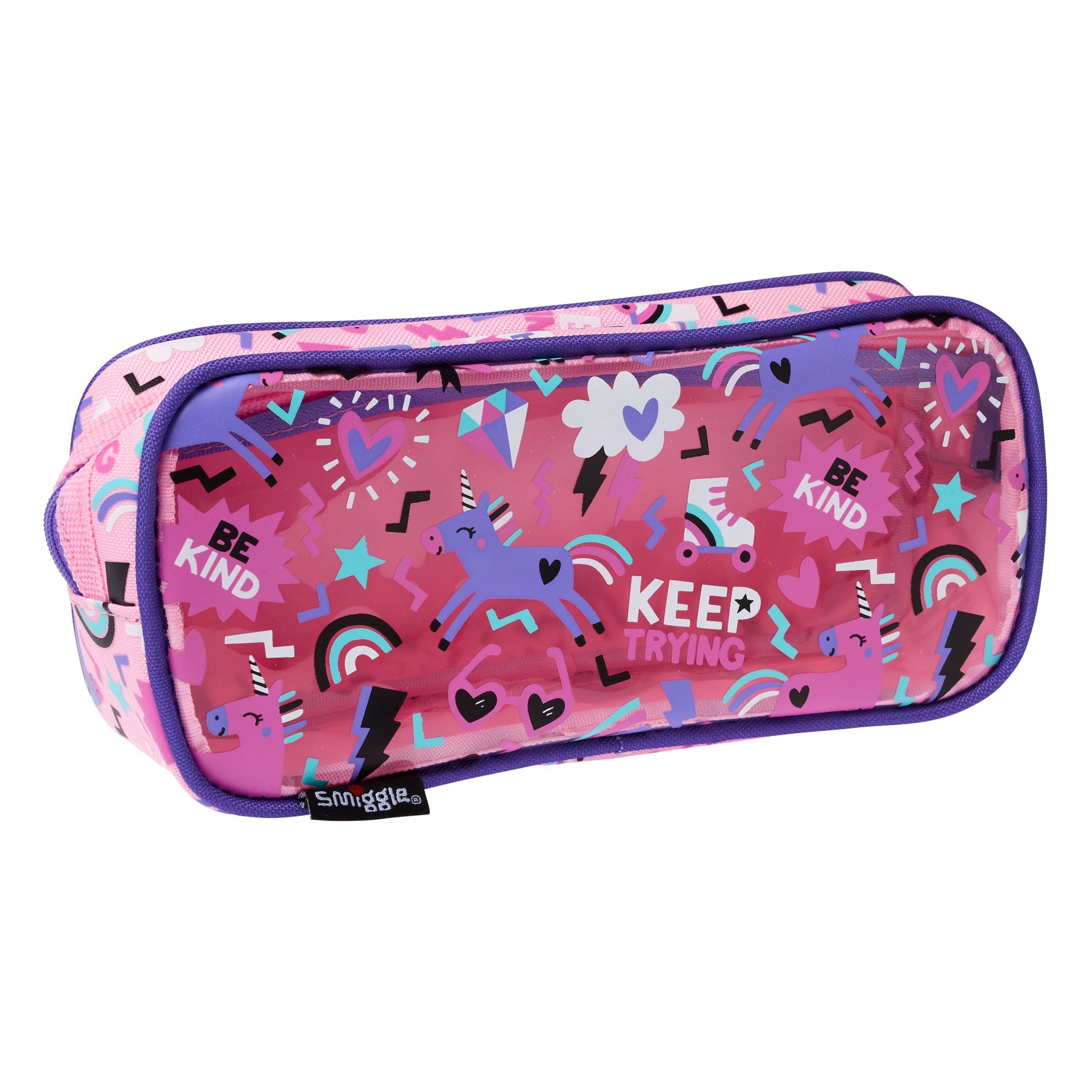 Smiggle - Cloud Nine Junior Estuche de lápices Cruiser con placa de identificación
