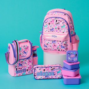 Smiggle - Cloud Nine Junior Estuche de lápices Cruiser con placa de identificación