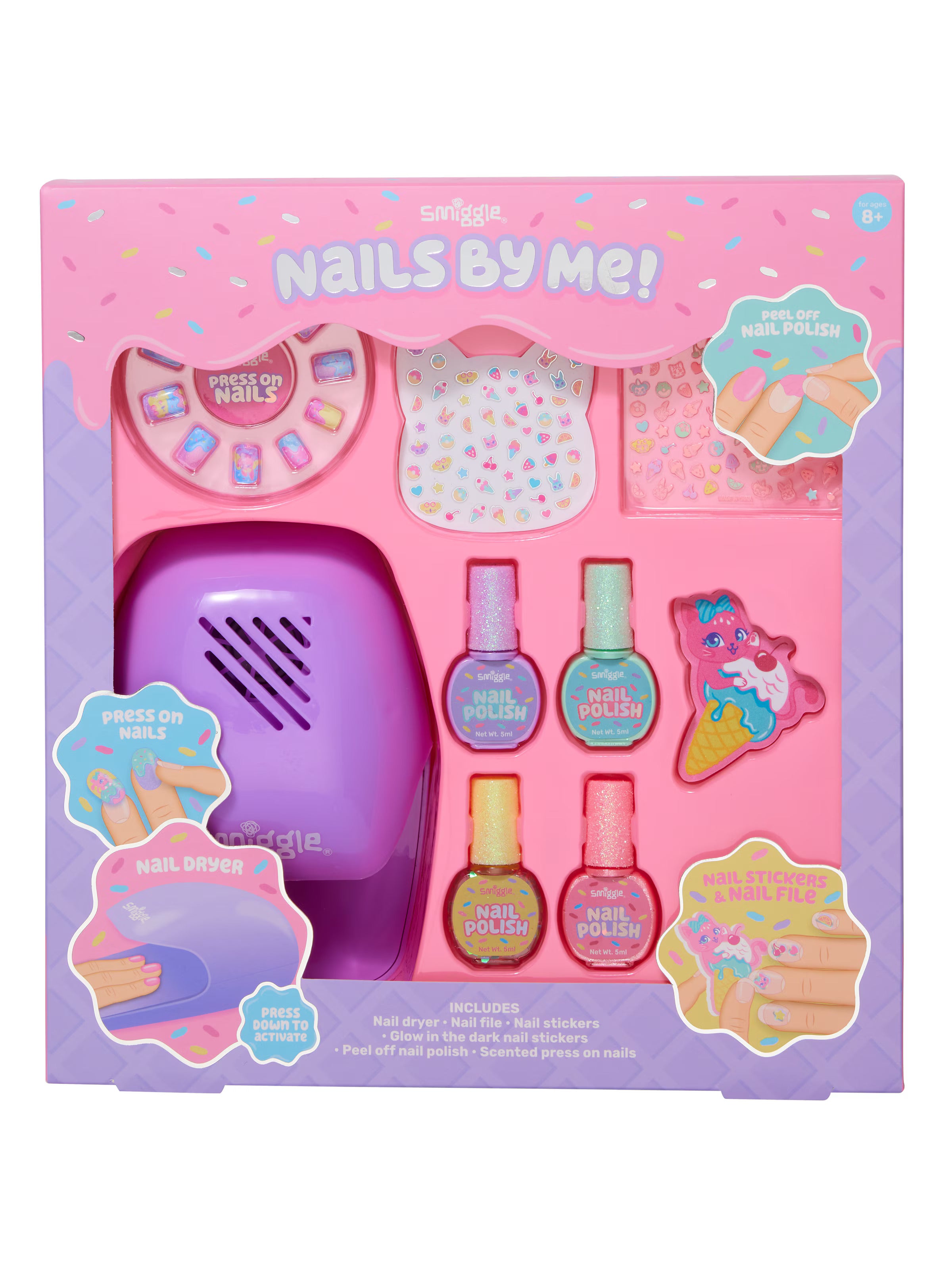 Smiggle - Set de uñas de diseño para niños