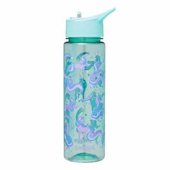 Smiggle - Botella de agua Dash sin BPA de 750 ml con pajita