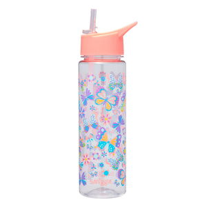 Smiggle - Botella de agua Dash sin BPA de 750 ml con pajita