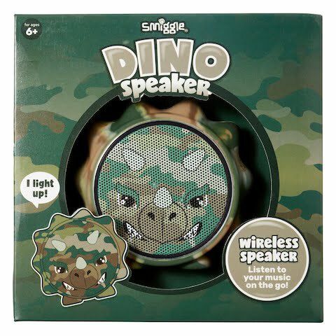 Smiggle - Altavoz Bluetooth Inalámbrico para Niños Dino Squeak