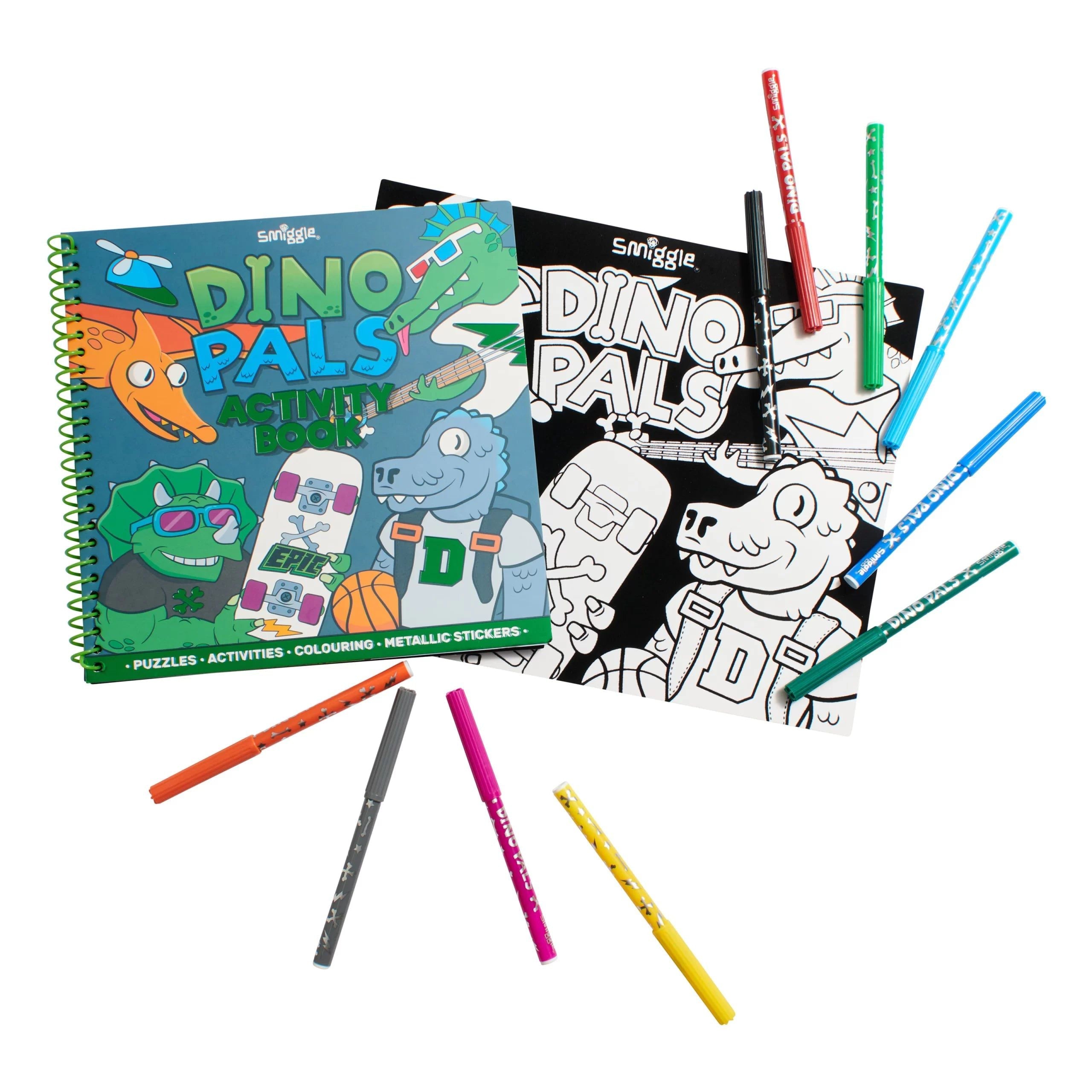 Smiggle - Set de actividad y pinturas de diseño especial Dinossi