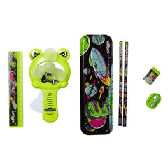 Smiggle - Set de papelería y ventilador con diseño exclusivo de dinosaurios de Dinossi