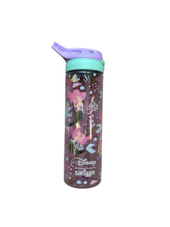 Smiggle - Disney Ariel Botella de agua sin BPA con pajita automática de 650 ml