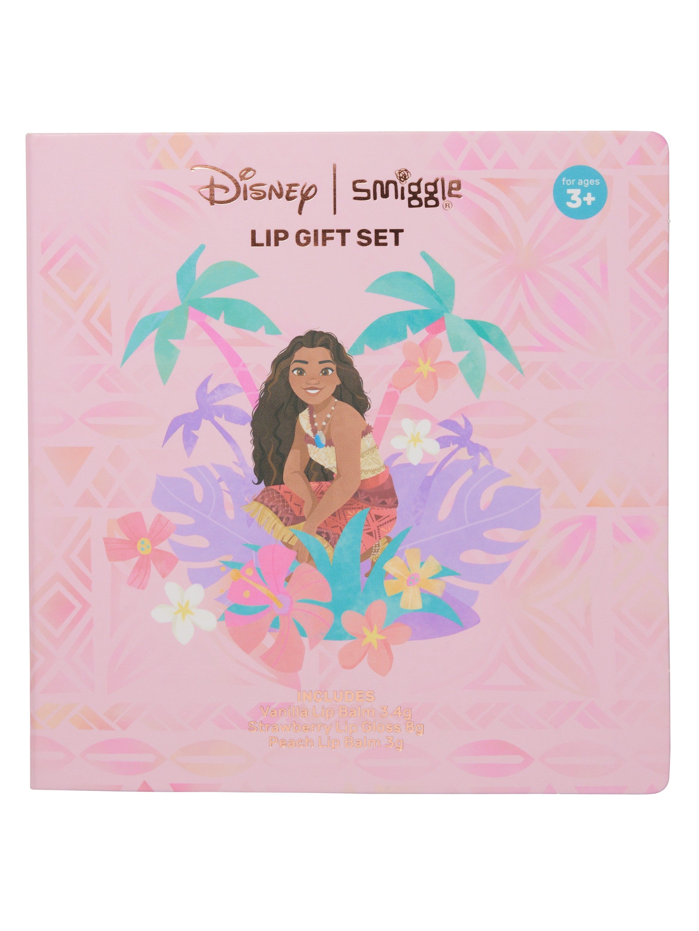 Smiggle - Disney Moana - Set de Regalo para el Cuidado de los Labios Infantil
