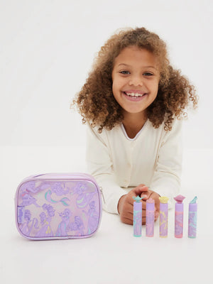 Smiggle - Set de 5 Bálsamos Labiales Disney Princesas con Estuche
