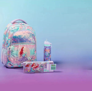 Smiggle - Set de 3 Mochilas de Disney Princesa Ariel