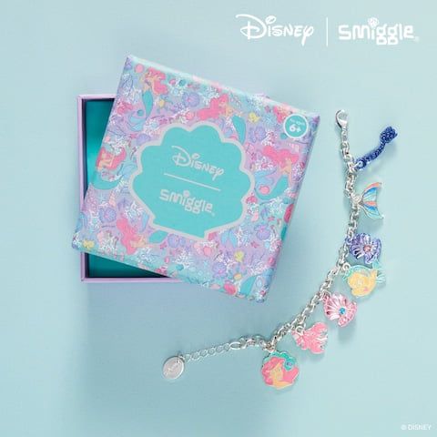 Smiggle - Pulsera con dije de la Princesa Ariel de Disney