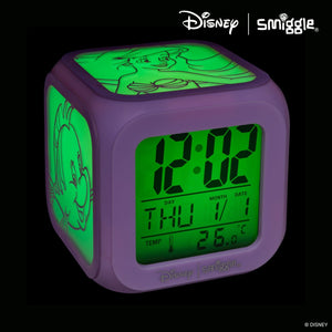 Smiggle - Reloj despertador digital de sobremesa con luz de Princesa Ariel de Disney