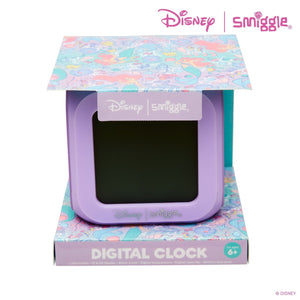 Smiggle - Reloj despertador digital de sobremesa con luz de Princesa Ariel de Disney