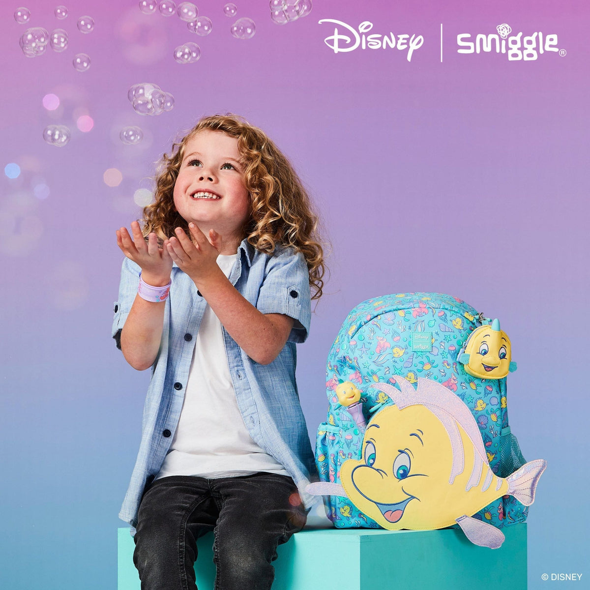 Smiggle - Mochila con capucha junior Disney Princesas