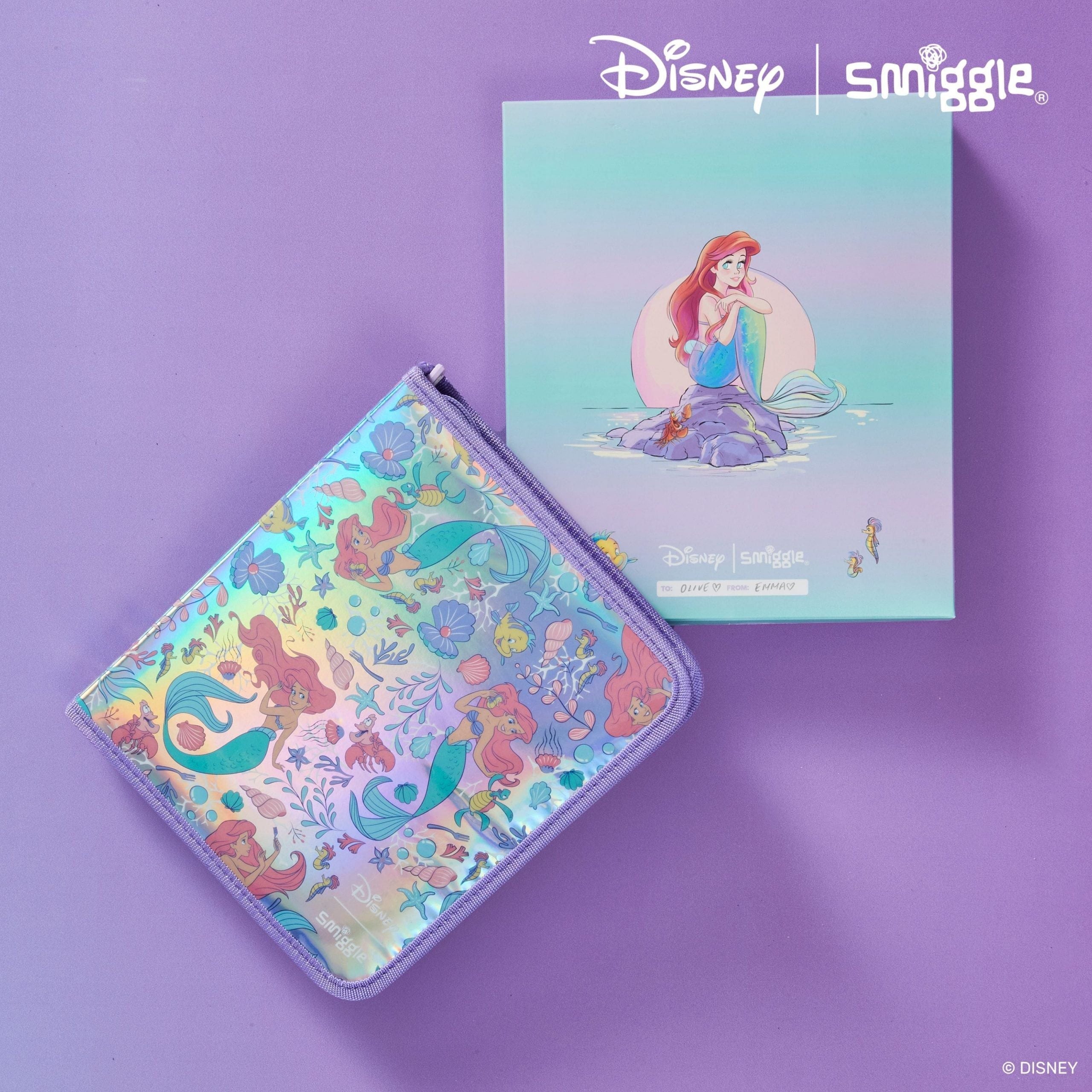 Smiggle - Estuche y Set de Papelería Disney Princesas