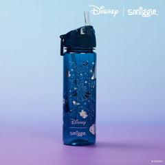 Smiggle - Botella de agua de 650 ml sin BPA con pajita de princesas Disney