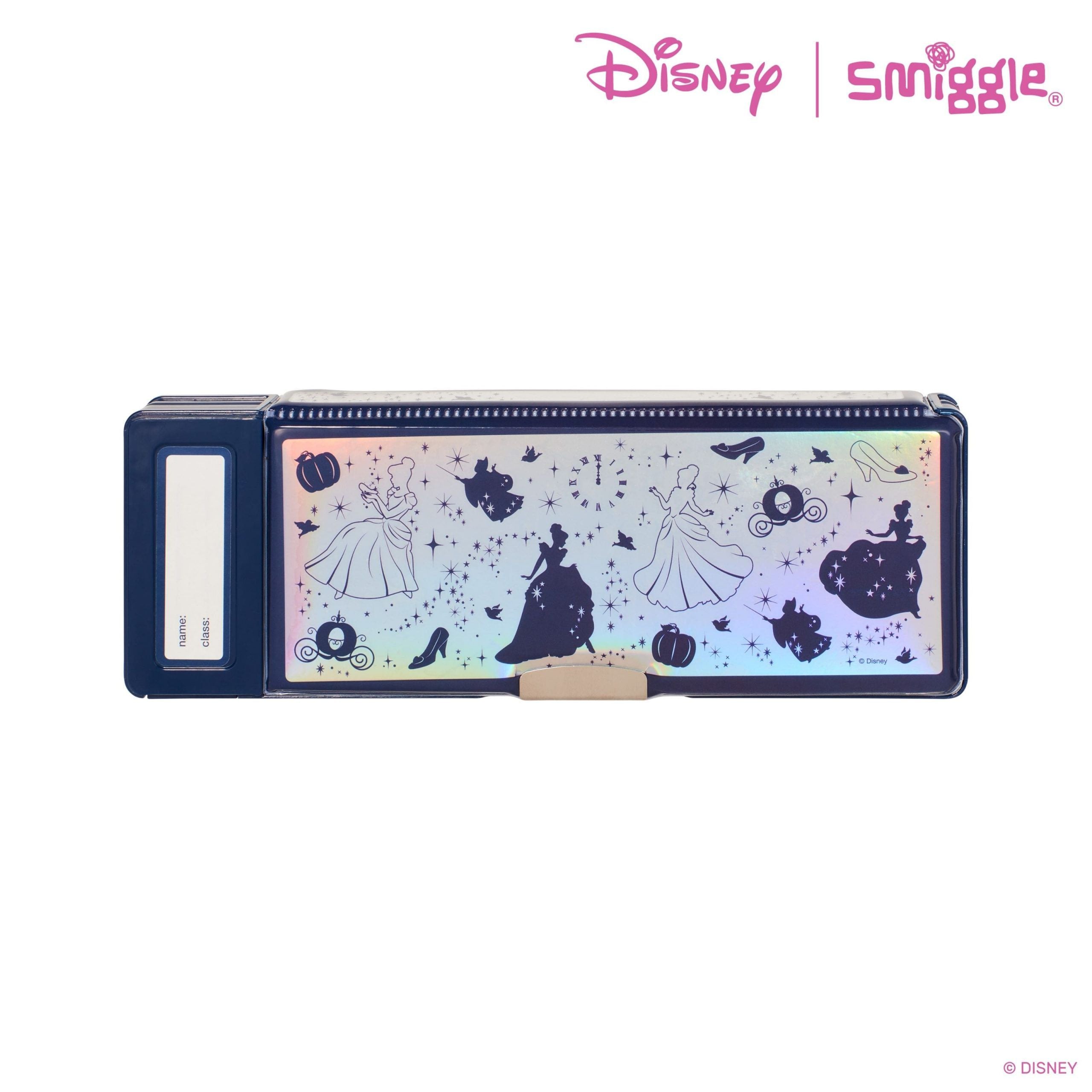 Smiggle - Estuche automático con calculadora Disney Princesa Cenicienta