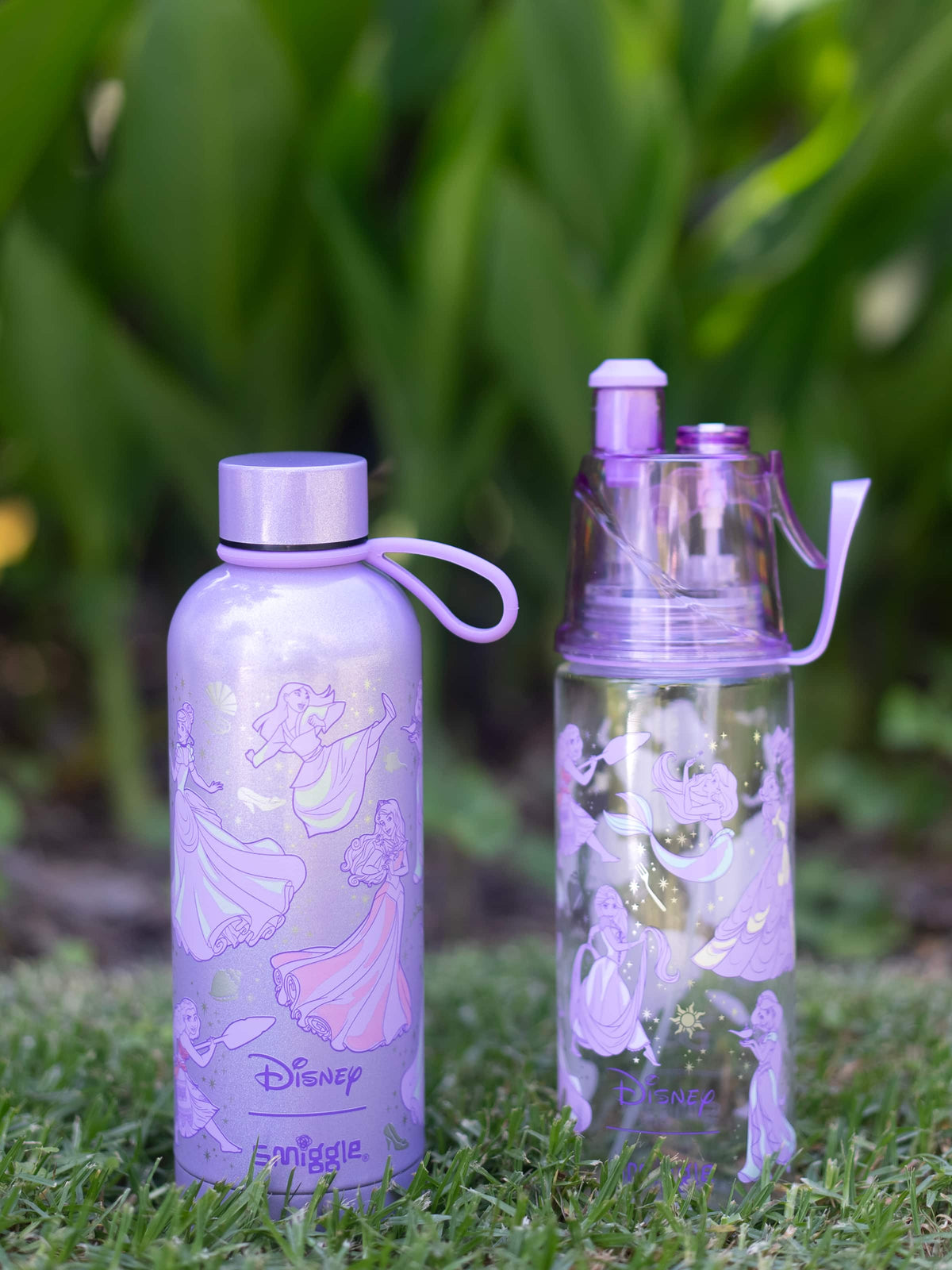 Smiggle - Botella de acero inoxidable con aislamiento Princesas Disney