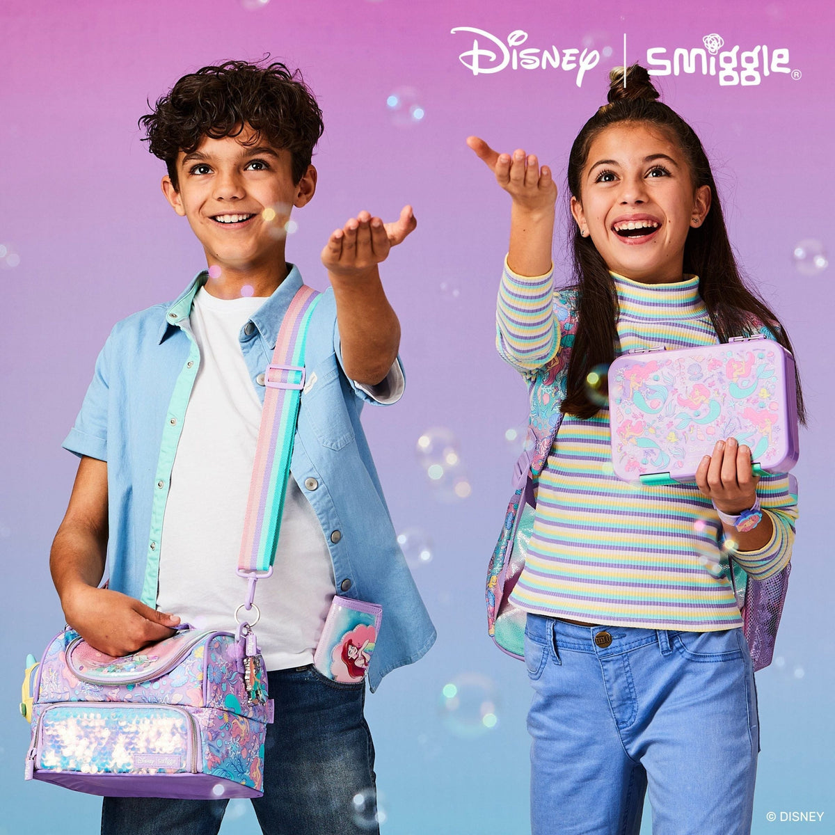 Smiggle - Fiambrera Bento mediana Princesa Disney